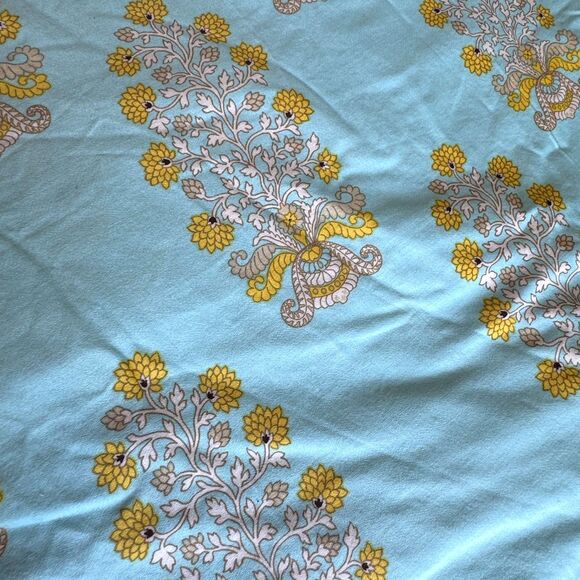 Echo Design Paros 300 Thread Count Cotton 3-piece Duvet Cover Set Teal Yellow - Picture 5 of 9